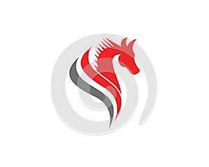 Horse icon logo vector template