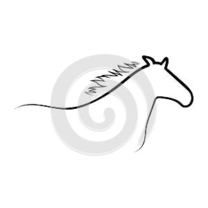horse icon vector