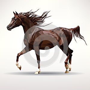 Horse isolated on a white background