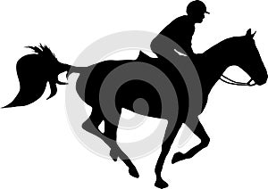 Horse and jockey