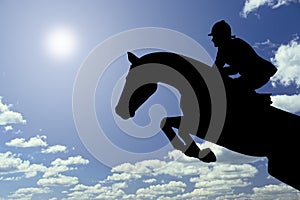 Horse jumping