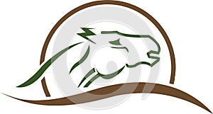 Horse logo concept