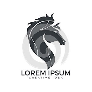 Horse logo design.