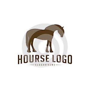 Horse Logo Design Icon Symbol. Horse Vector. Horse Silhouette