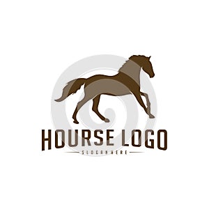 Horse Logo Design Icon Symbol. Horse Vector. Horse Silhouette