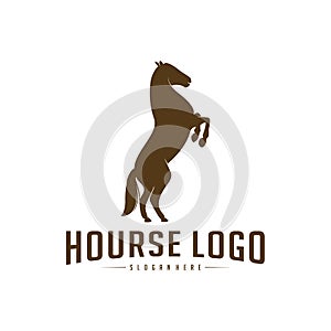 Horse Logo Design Icon Symbol. Horse Vector. Horse Silhouette