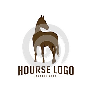 Horse Logo Design Icon Symbol. Horse Vector. Horse Silhouette