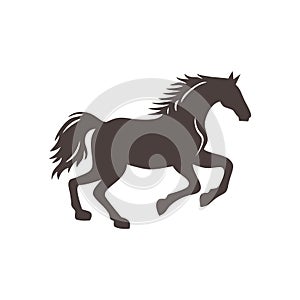 Horse Logo of stallion clip art