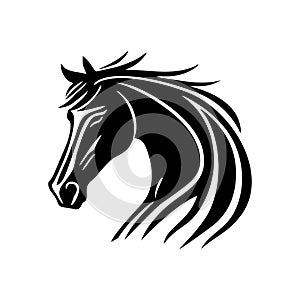 Horse Logo of Stallion head Clip art