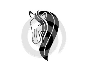 Horse Logo Template Vector