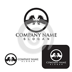 Horse Logo Template Vector icon