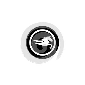 Horse logo Vector icon
