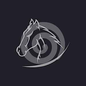 Horse logo vector icon design