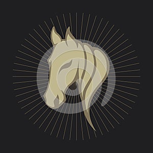 Horse logo vector icon design