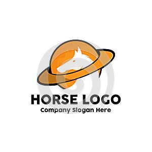 horse logo vector, world sporting event, speed racing, animal design illustration