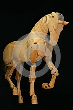 Horse mannequin piaffe photo