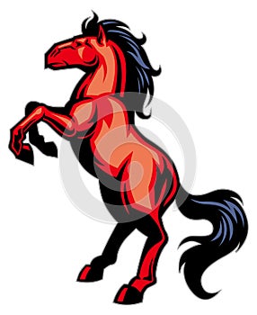 Horse mascot photo