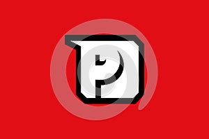 Horse P logo square shape
