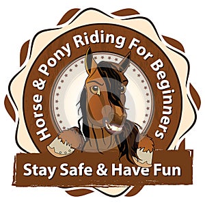 Horse and Pony riding for beginners.