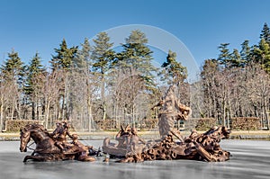 Horse Race fountain at La Granja Palace, Spain