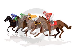 Horse race photo