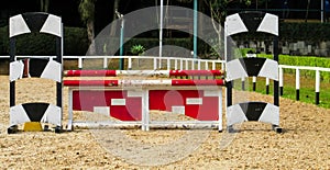Horse race track at hippodrome