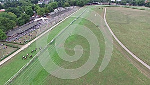 Horse Race track Pferderennbahn Aerial Drone 4k Dresden