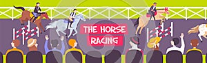 Horse Racing Equestrian Composition