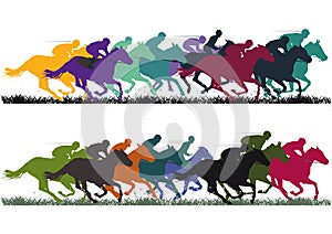 Horse racing photo