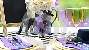 Horse racing Racing Day Luncheon table setting