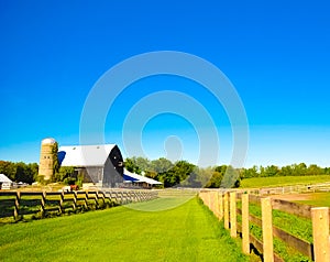 A horse ranch in Barrie, Canada