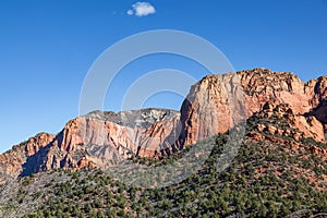 Horse Ranch Mountain in the Kolob Canyon Section of Zion National Park