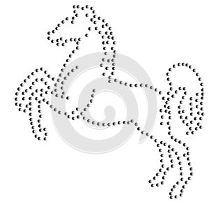 Horse Rhinestone colt stallion mare emblem