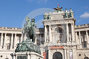 Horse and rider (Archduke Charles / Erzherzog Karl) memorial - Vienna / Wien Austria