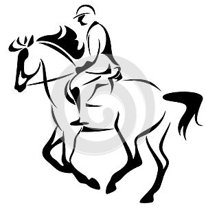 Horse rider vector