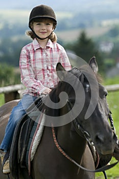 Horse riding photo