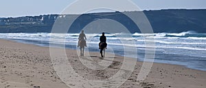 Horse riding on Perran Sands