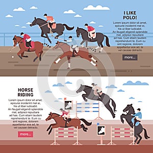 Horse Riding And Polo Banners