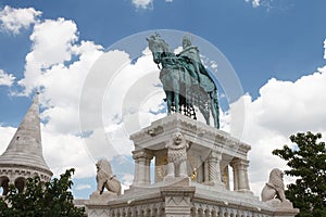 Horse riding statue of Stephen I of Hungary, Fishermen`s Bastion