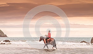 Horse riding in the surf Views around Costa Rica