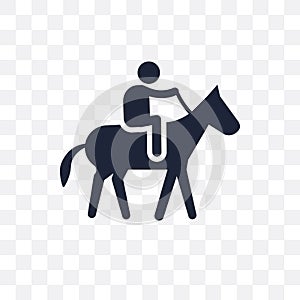 Horse riding transparent icon. Horse riding symbol design from A