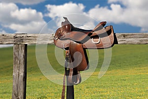 Horse saddle photo