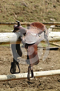 Horse saddle photo
