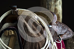 Horse saddle photo