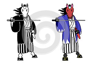 Horse samurai