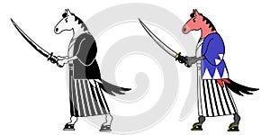 Horse samurai