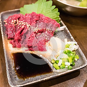 Horse sashimi