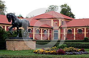 Horse sculpture-stud farm