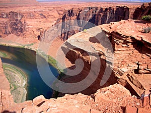 Horse shoe bend on colorado river