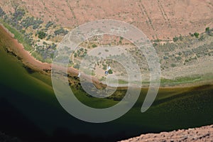 Horse Shoe Bend. Colorado River. Geology